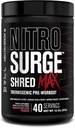 Jacked Factory Nitrosurge Shred Max Preworkout - 男女高性能热能预选工作粉 - L Citrulline,乙酰L Carnitine,有机咖啡因 - 40 services, 西瓜桃