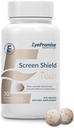 Eye Promise Screen Shield 青少年眼维生素 - 30-Count, 30-Day供应 - Zeaxanthin, Lutein, Zinc & Vitamins for tired, stressed Eyes 儿童可口眼补充剂