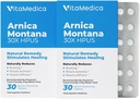 VitaMedica Arnica Montana Blister Pack 30X 磨损性疼痛和耐久性植物配方药片 由塑胶外科医生推荐 天然恢复外科手术或伤害 2 Pack 30 服务