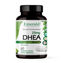 翡翠实验室 DHEA 25mg - 帮助荷尔蒙平衡的肾上腺辅助剂* - 包括DHEA - Gluten-Free - 60 蔬菜卡普尔(30日供应)