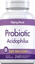 (原始内容存档于2017-09-26) (英语). Piping Rock Probiotic Acidophilus Capsules = 2.5亿 CPU = 240 药丸 = 饮食补充 = = non-GMO, Gluten Free