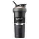 BlenderBottle Classic V2 摇摆瓶 完美地用于蛋白质摇摆和前置工作,28-Ounce,灰/黑色,黑色阴影