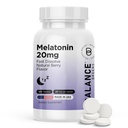 平衡breens Melatonin 20mg快速溶解药片 - 高Potency,快速演绎,自然睡眠支持 - 成人睡眠援助 - 非格鲁吉,无药方 - 120 睡眠药片