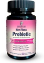 物理家的实验室 Her-Flora 女性的 Probiotic 100亿 CMU per Capsule, Non-GMO, 34 Strains, 配有 Prebiotics & 消化酶, Gut & Veginal Health, H. Pylori Support, 60 Veg Caps, 2 Months Supply!.