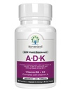 ADK 维生素补充剂 5000 IU - 高概率维生素A, D3和K2 用于骨质健康和钙吸收 → 无脂维生素 ADK 补充剂,60天供应,60卡普尔