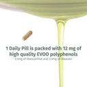 OleocanTM Capsules - 90天供应 - Premium EVOO 多酚补充剂 - 3.5毫克 Oleocanthal和3.5毫克 Oleacein - 宽谱