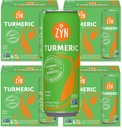 ZYN Turmeric Wellness 饮料(24 Pack),芒果Lychee Flawared Turmeric Crucumin 与黑辣椒饮料,无添加糖,低碳和低卡罗里饮料,清洁替代品