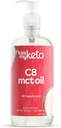吻我的Keto MCT Oil C8 – 32 oz 纯 C8 MCT Oil Keto Fuel – Bottle with Pump – 高八烷 Caprylic Acid – Keto Pure MCT CoconutOil 脑燃料 液椰 MCTOil Pure