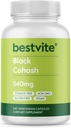 BESTVITE Black Cohosh 540mg(240个植物卡普尔) - 无 Stearates - 无填充器 - Vegan - 非 GMO - Gluten Free