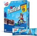 CLIF KID ZBAR - 蛋白质 Granola Bars - 饼干和Creme Flavor - 非GMO - 有机- Lunch 盒式小吃 (1.27 Ounce 能量棒, 10个伯爵)