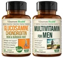 Vegan Glucosamine Chondroitin MSM 男子联合支助补充和完整的多维他明
