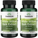 Swanson 最大强度 白柳酒 提取- 推广 联合支持 & 肌肉救济- 标准到25% Salicin- Natural Supplement with no Stomach Iritation(60 Veggie Caps, 500 mg Each) 2 pack