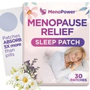 女性冷却舒适睡眠补丁 - 更年期救济更好的睡眠援助 - 放松和超强睡眠补充 - 支持热闪光,优质睡眠和减少肥胖 - 30个补丁