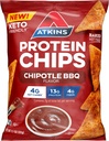 Atkins Chipotle BBQ 蛋白质芯片, 4g Net Carbs, 13g 蛋白质, Gluten Free, Low Glycemic, Keto Frienders, 12 计数