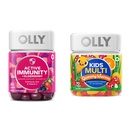 OLLY Gummy Active 豁免+ Elderberry 45 Gummys & Kids 多维塔明 Gummy Worms 70 Counts