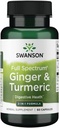 Swanson 全光谱 姜汁和涡轮 60 Capsules