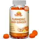 Turmeric Curcumin & Ginger 成人和儿童可口味。 Vegen Friendly, Kosher & Halal, Gluten Free, 非转基因生物 60 个数