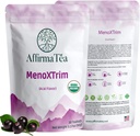 MenoXTrim 有机绝经救济:荷尔蒙平衡 | Bloating | Hot Flashes |过量水 |中年贝利 | Yerba Mate, Dandelion, Nettle Leaf, Lemon Balm, Turmeric, Ginger | Natural Açai Flavor.