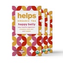 Helps TeAS QQ 帮助快乐 Belly 茶 QQ 有机草药茶 与绿色的 Anise, 香蜜酒, 薄荷和Turmeric 16 茶袋 - 包装 3 QQ
