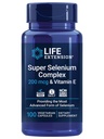 生命延伸 超级硒综合体,200mcg – 3种硒形式,维生素E – 细胞健康与长寿支持 – Gluten-free,非GMO, Vegetarian, 1 Daily – 100 Capsules