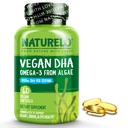 NATURELO VAGAN DHA - Omega 3 来自藻类的油 - 大脑,心脏,联合,眼部健康的补充 - 为女性,男子和儿童提供基本脂肪酸 - 补充产前维生素 - 60软胶