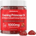 性爱晚报(Primrose Oil Gummys for Women – 1000 mg)与黑色科霍什节选(Black Cohosh Excert) – 激素平衡,PMS & 更年期支持 – Vegan,无糖,非GMO