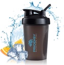 Prodigy营养实验室 Premium Shaker Bottle Perfect for protein Shakes and Pre Workout - 14 Ounce(黑色)