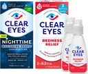 清明眼 夜间恢复眼滴 夜间救济干眼滴 0.5 Fl Oz + 清明眼 红色救济眼滴 0.5 oz 双包