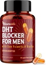 DHT 男子屏蔽剂 XQ 头发生长补充剂 Saw Palmetto & Biotin - 头发生长维生素 - 头发再生长 - 天然头发丢失补充剂 液体填充剂 - 专有草药混合剂(90 Capsules)