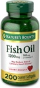 FISH Oil by Natural's Bounty, 饮食补充, Omega 3. 支持心脏健康, 1200 Mg, 200 快速释放软胶