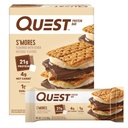 Quest营养 S'more蛋白棒,21g蛋白,4g Net Carbs,1g 糖,Gluten Free, Keto Friend, 4 Counter