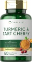 Carlyle Turmeric and Tart Cherry Capsules 120 Counter 配有 Bioperine | Vegetarian, Non-GMO, Gluten Free Supple 配音:卡莱尔·图尔克和塔特·切里·卡普勒斯 120 Counter | 配音:比奥佩林 | Vegetarian, Non-GMO, Gluten 免费补编