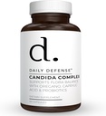 Candida Flush & Cleanse 60 Counter Gut 支持平衡 Gut Flora 与 Oregano, Caprylic Acid, Probiotics, & 消化酶 - 非 GMO 饮食补充
