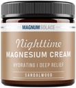 镁 Lotion – Nighttime Magnesium Cream – 应用到腿肌肉,武器或胸口 – 主题 氯化镁 – 美国为孩子制造安全(桑达尔伍德) 4 Fl Oz (Pack of 1) .
