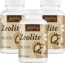 Zeolite Detox Capsules,有机活化炭,Bentonite Clay,1-2微米 Clinoptilolite,最大吸收,Gut Liver Detox Cleanse Full Body for Men,270 Capsules