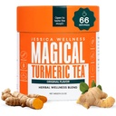 JESICA wellness 神奇的图尔克茶,配有姜汁,黑辣椒和Stevia | Turmeric Powder Organic Blend | 3.5 oz(原始 Flavor)