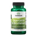 Swanson Quercetin & Bromelain - 促进呼吸系统健康支持-辅助季节性免疫系统健康支持-胆固醇水平已经w/i 正常范围 100 caps (250 mg Quercetin/78mg Bromelain)