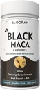 Black Maca Capsules 500mg → 10:1 抽取粉末 → 集中草药补充 → 非GMO, Gluten-Free, Maca根抽取 → Premium Herbal 营养(60 Counter (Pack of 1)).