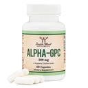 Alpha GPC Choline Brain 补充乙酰胆碱(60 count, 600mg services) 高级记忆公式,焦点和大脑支持,焦点补充(在美国制造) 由双木公司制作
