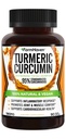 Turmeric Curcumin with BioPerine Black Pepper & 95% Curcuminoids, 1965mg, 最大吸收联合支持,非GMO Turmeric Capsules, 在美国制造 - 90 Veg Caps