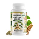 GreeNatr Ginko Biloba & Panax Ginseng 补编 - Red Ginseng Brain 补充记忆和焦点 - Ginkgo Biloba 补充良好视野、免疫系统和改进血液流动 - 60块