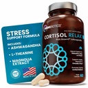 OmniBiotics Cortisol 女性和男性补充物 - 与 Ashwagandha, L-Theanine, Magnolia 提取物, Phosphatidylserine 支持放松, 冷静, 解毒 - 60 Vegan Capsules 的高级Cortisol 管理器