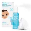 Frida Baby NoseFrida Saline Mist Nasal Inhaller, 用于婴儿+儿童摄入和过敏救济的Decongestant Spray, Nasal Saline Spray, Soothes Stuffy Nose & Sore Throat, 包括面具