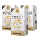 Solgar Full Spectrum Crucumin - 60 Licaps, 包 3 - 高级吸收 - 大脑,联合和免疫健康 - 非GMO, Vegan, Gluten Free, 奶制品 Free - 180 总服务