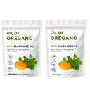 2 Pack Oregano Softgels, 2 in 1 Oregano 含黑种子油200mg, Gluten 免油
