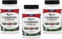 Zenesis Labs Candida Complex Cleanse Detox Caprylic Acid Supplement, Oregano 提取剂, 亲生素, 酶 - Bulk 180 Capsules, 90天供应(60 Capsules/Bottle)