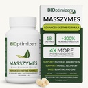 BIoptimizes MassZymes - Gut Health的完整消化酶补充物 - Bloating Relief for Man and Women - Lipase Amylase Bromelain 消化酶 (30 Capsules) - 人工消化酶