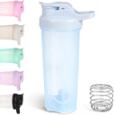 D.Y.A 24oz Shaker Bottle, Leak Proof Sports Shaker Cups for 蛋白质Shakes, Shaker Bottle for Pre Workout and Travel to Go, BPA 自由与轻松的清洁蛋白 Shaker Bottle, 蓝色
