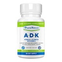 由天然动力ADK维生素补充剂 - VIT A D3 K2维生素5000iu的高概率混合物 - 支持骨骼,心脏和免疫健康 - 60 Capsules(2个月供应)