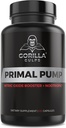 Gorilla Gulps - Primal Pump Nitric Oxide 补充 Nootropic 1500mg Nitrosigine L Arginine & Beet Root for Muscle growth, Pumps, 血流, 能量和焦点 - 最大强度预选工作